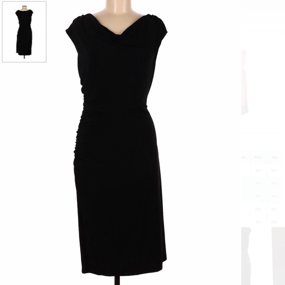 Sharagano Dresses & Skirts - SHARAGANO Classic Black Dress w/built in slip